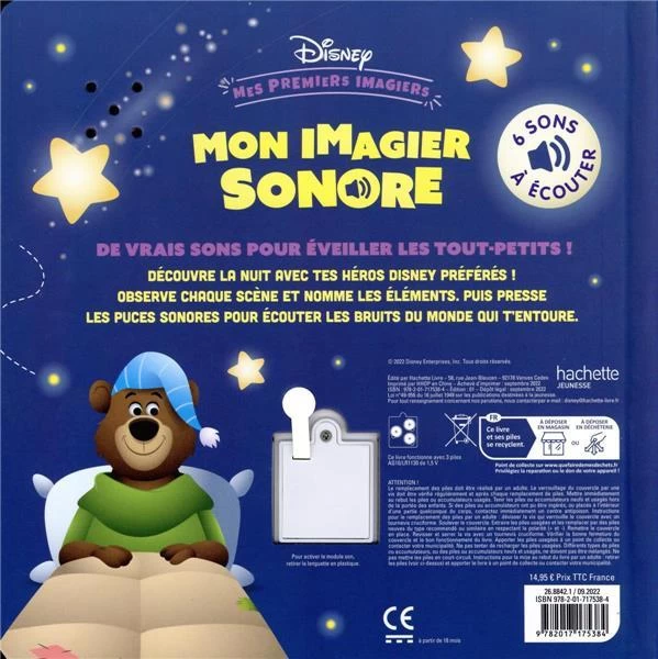 Mes Premiers Imagiers ; Disney Baby ; Mon Imagier Sonore : écoute La Nuit 4 Mes Premiers Imagiers ; Disney Baby ; Mon Imagier Sonore : écoute La Nuit – Image 2