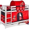 Disney Cars Lit Superposable Blanc Et Rideau Rouge Cars 90x190 Cm -Boutique de soldes Disney lit superposable blanc et rideau rouge cars 90x190 cm 4260304318706 220997