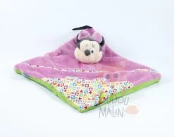Disney Minnie La Souris Doudou Attache-sucette Rose Vert